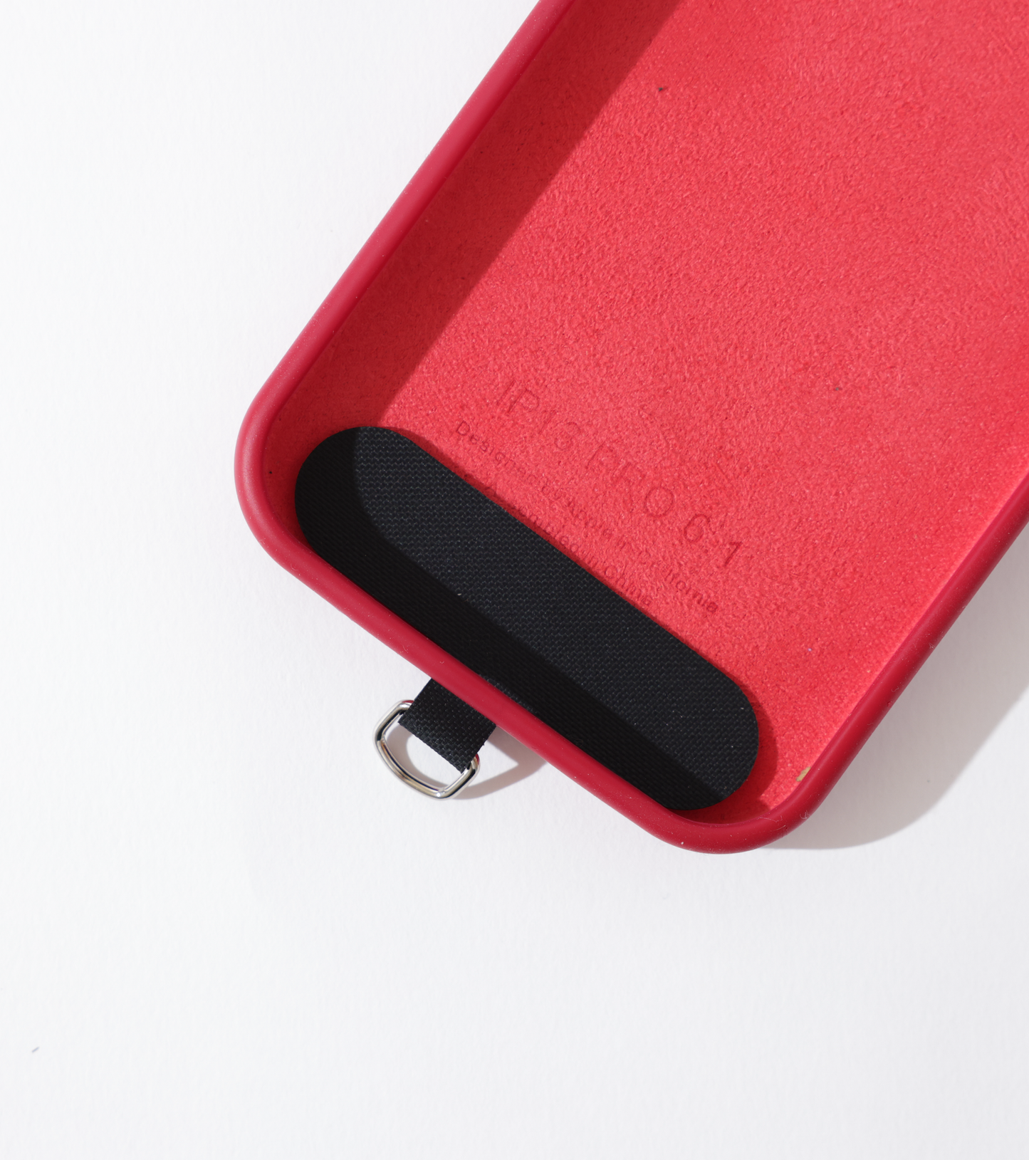 Alça para celular + tag universal vermelha e azul