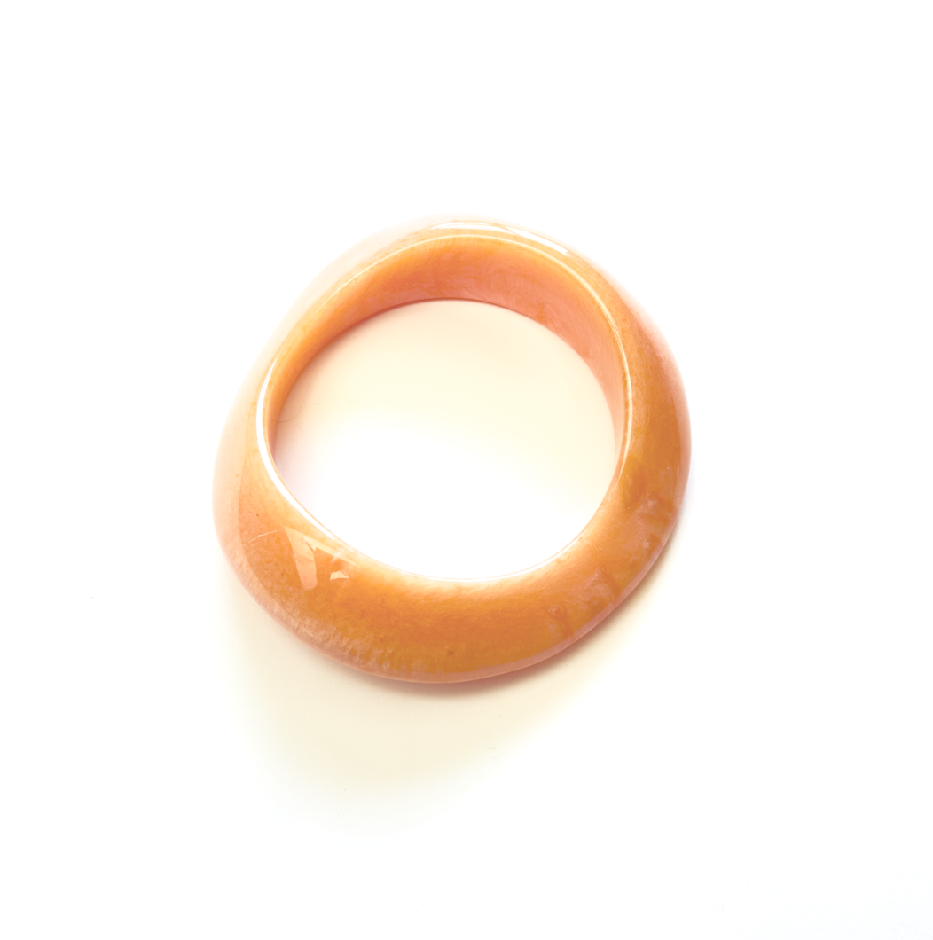 Pulseira de resina pêssego