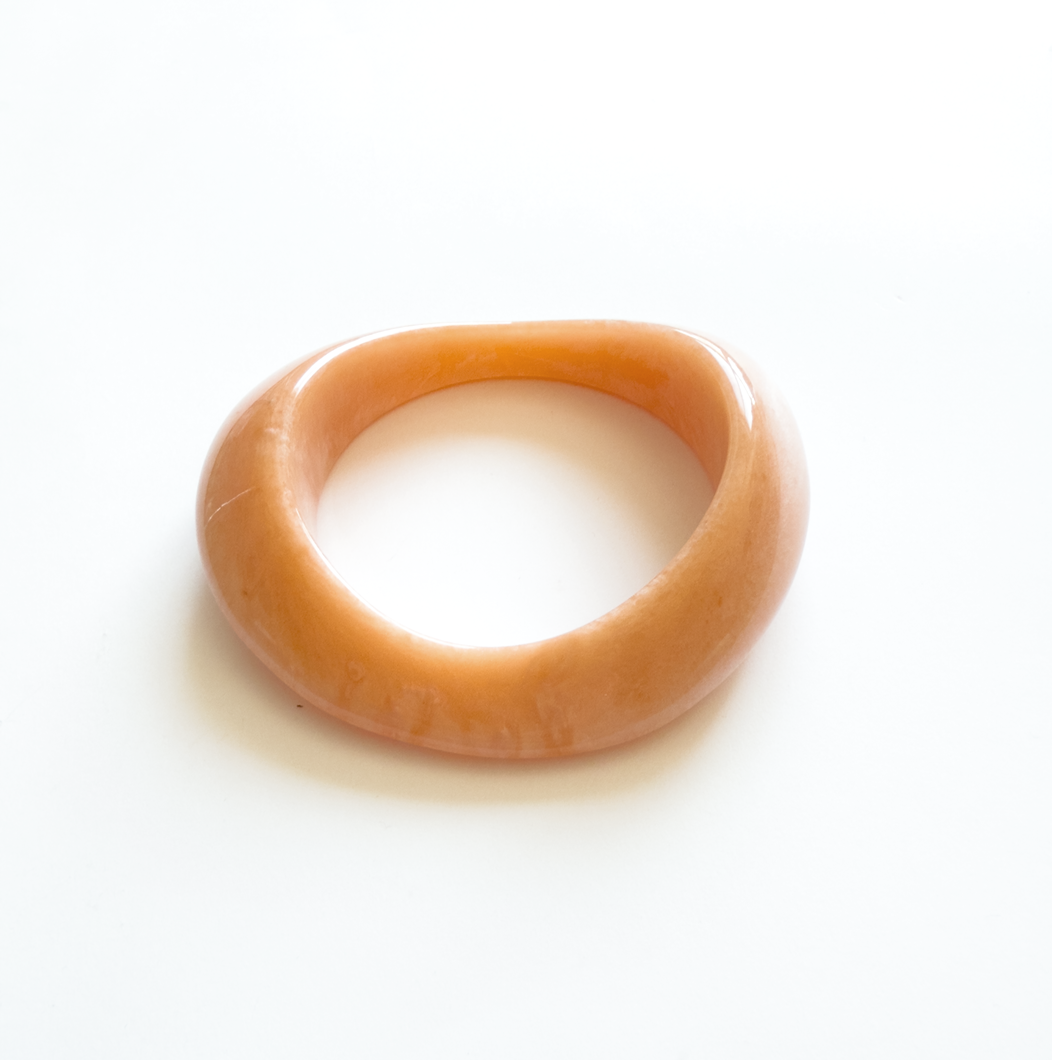 Pulseira de resina pêssego