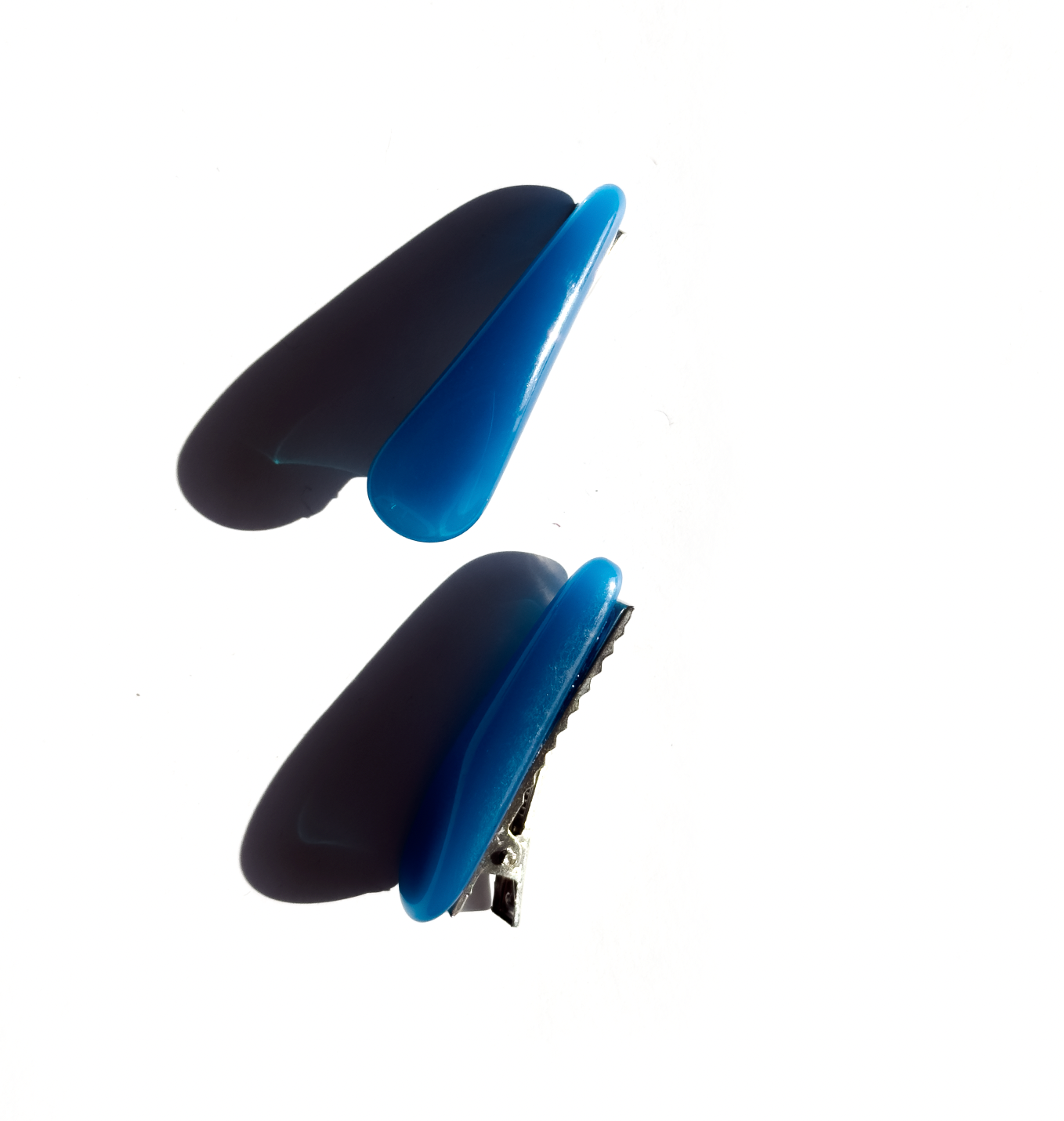 Presilha de cabelo pino azul (2 und.)