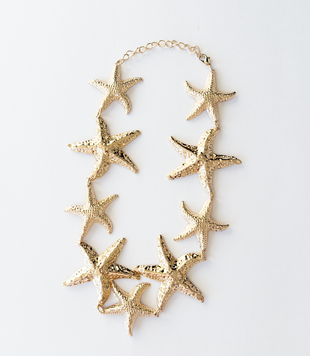 Colar Estrela do Mar Dourado