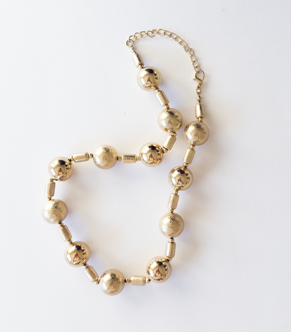 Colar Textura Dourado