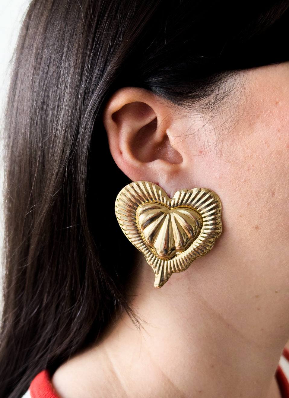 Brinco Explode Coração Dourado