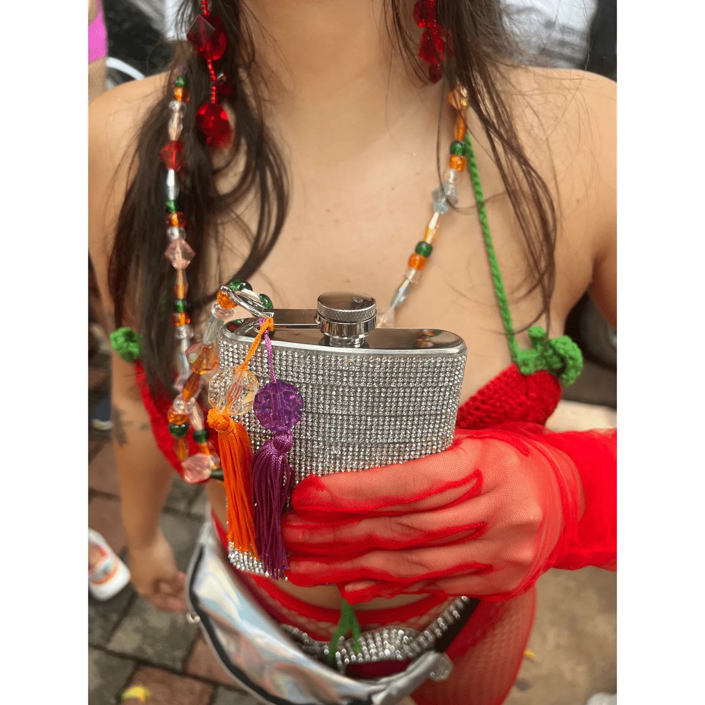 Cantil strass branco pra brilhar