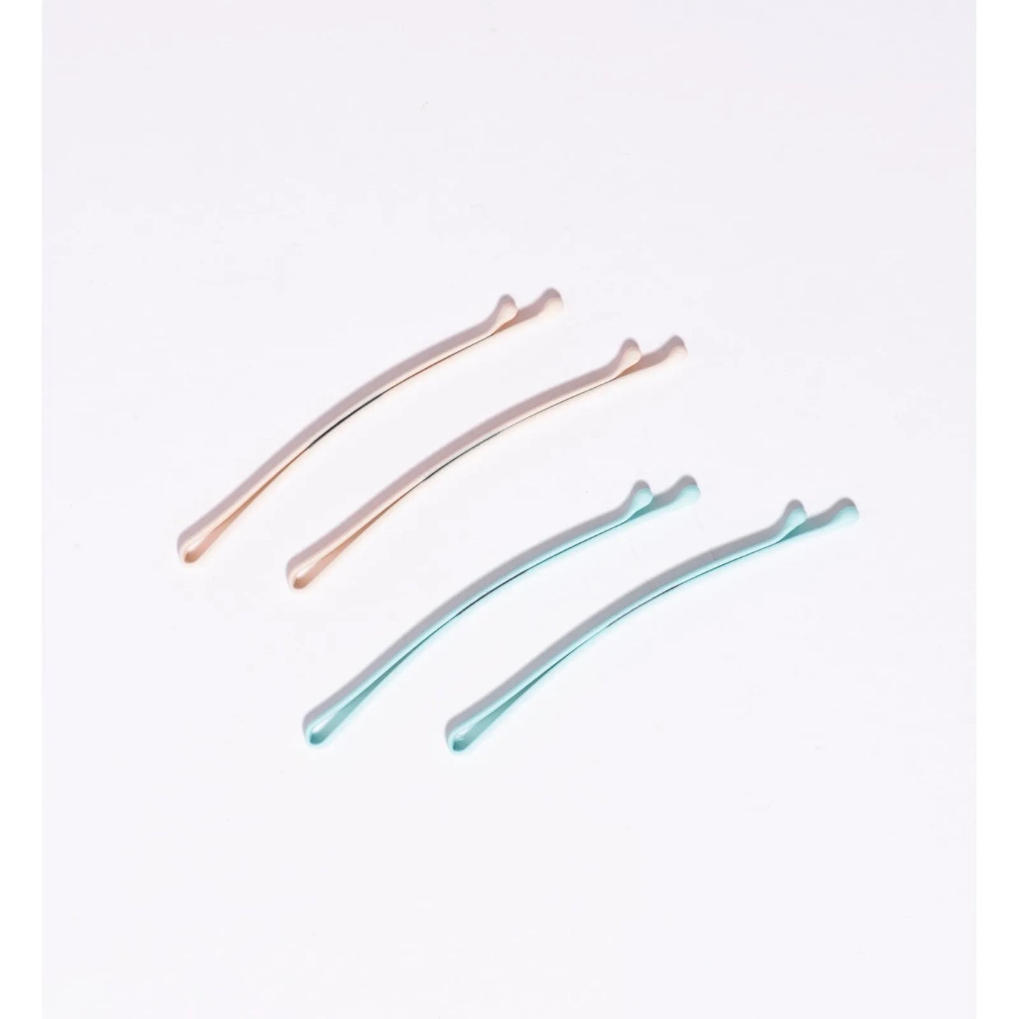 Grampo de cabelo basic rose e azul (4und.)