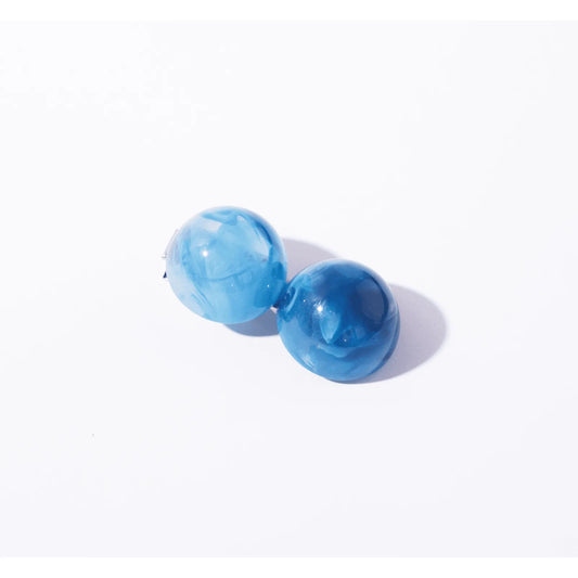 Presilha de cabelo esferas mistura azul
