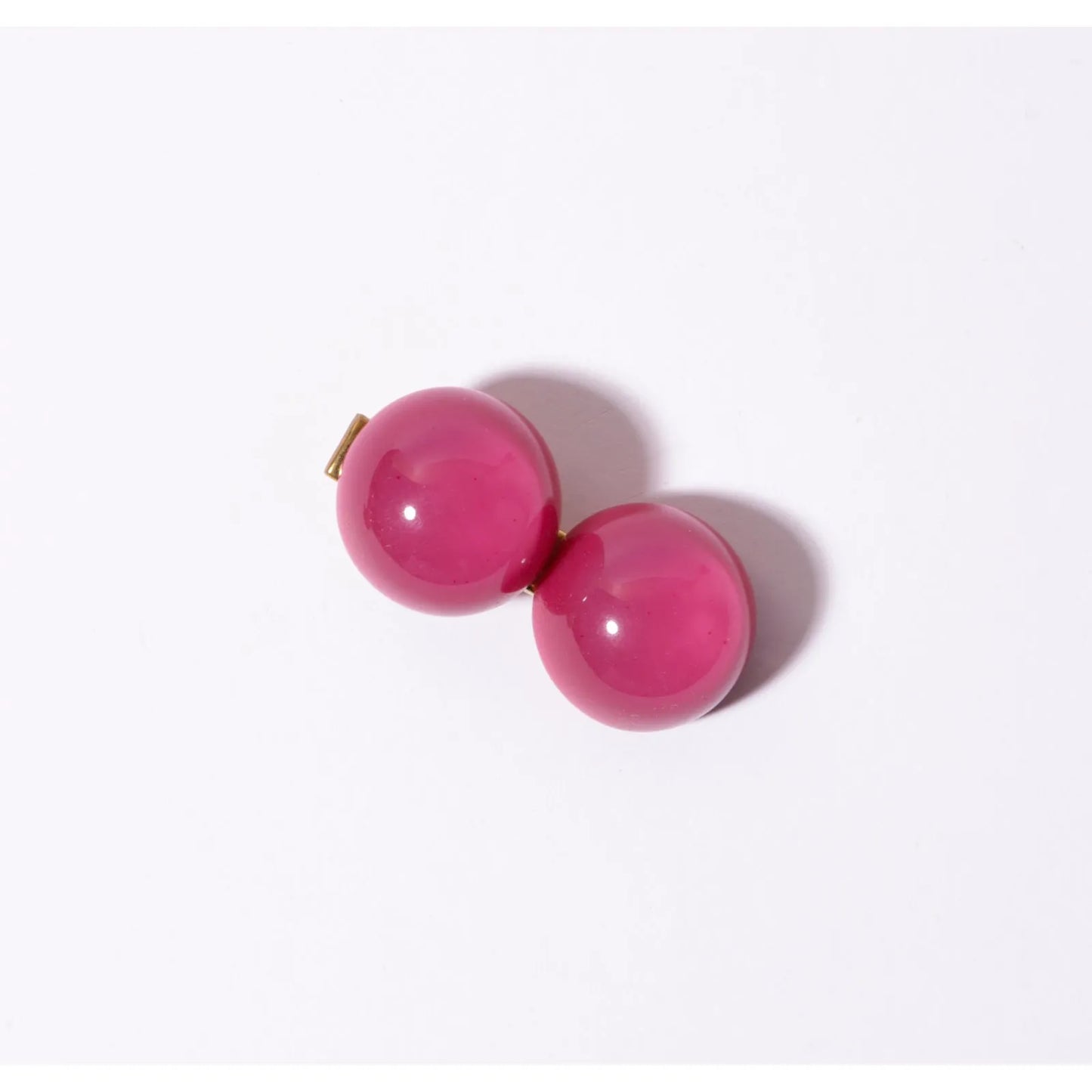 Presilha de cabelo esferas rosa