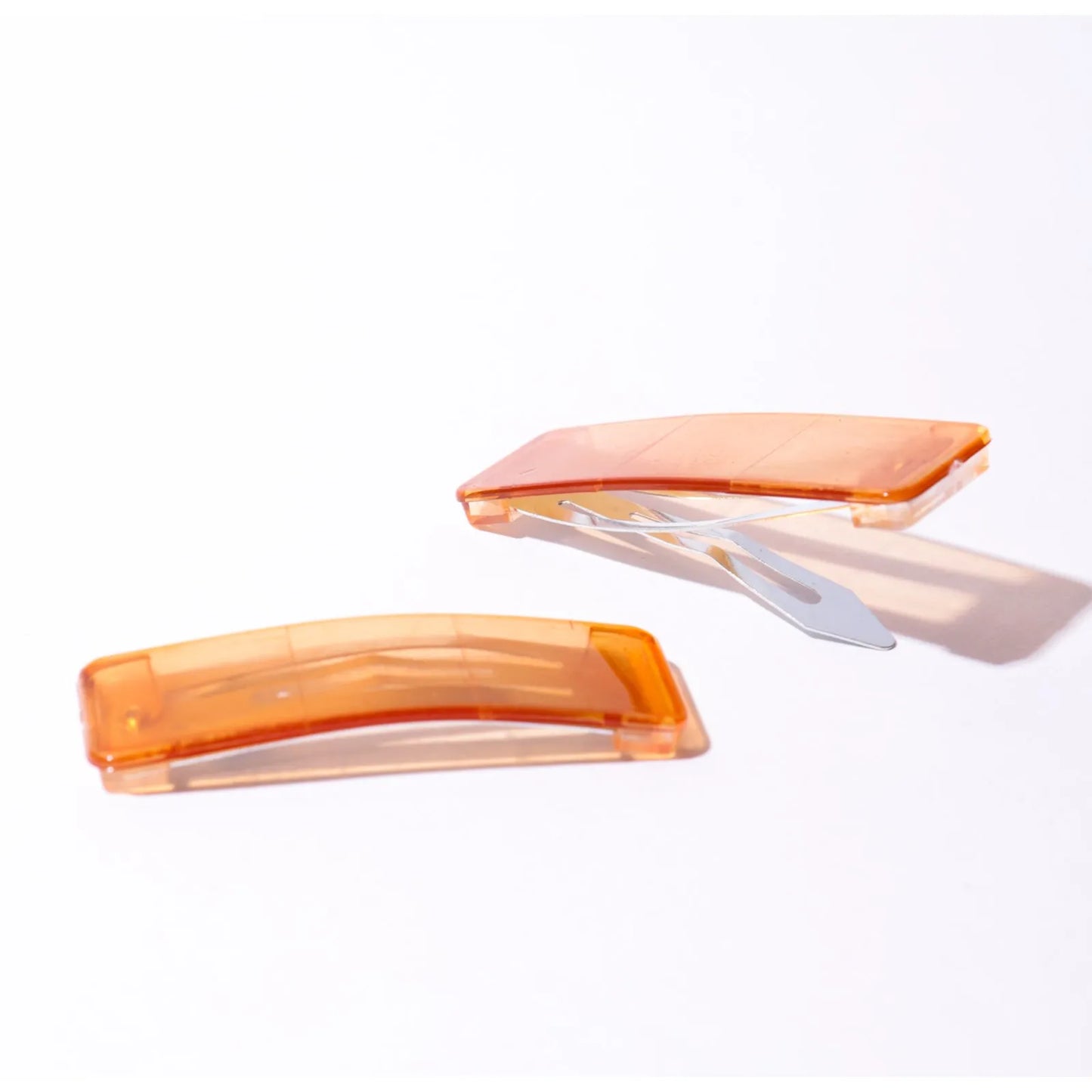 Presilha de cabelo tictac drops laranja (2und.)