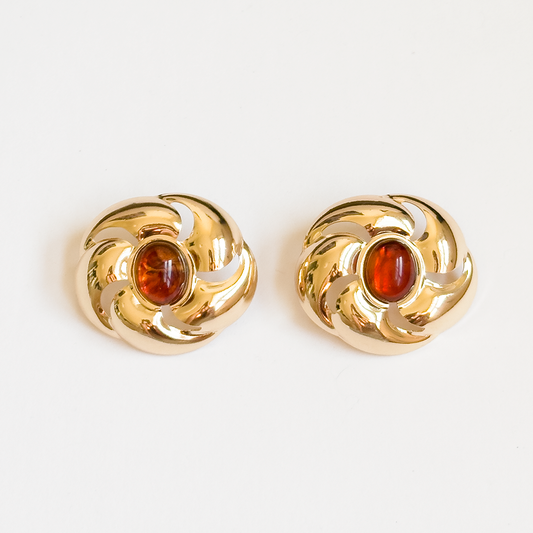 Brinco 80's Dourado com Tartaruga