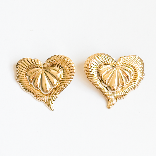 Brinco Explode Coração Dourado