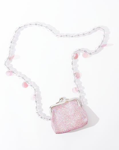 Bolsa mini porta isqueiro rosa holográfica