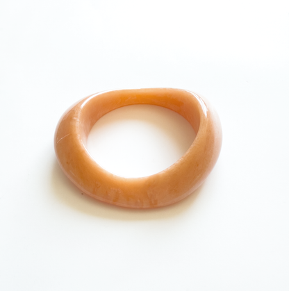 Pulseira de resina pêssego