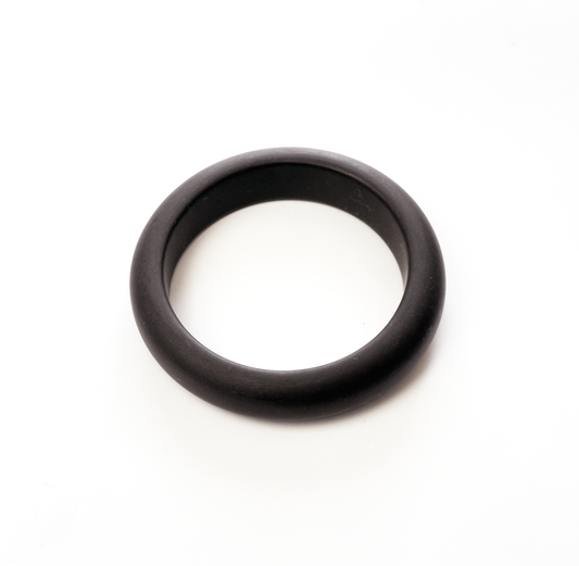 Pulseira bracelete de resina marrom fino