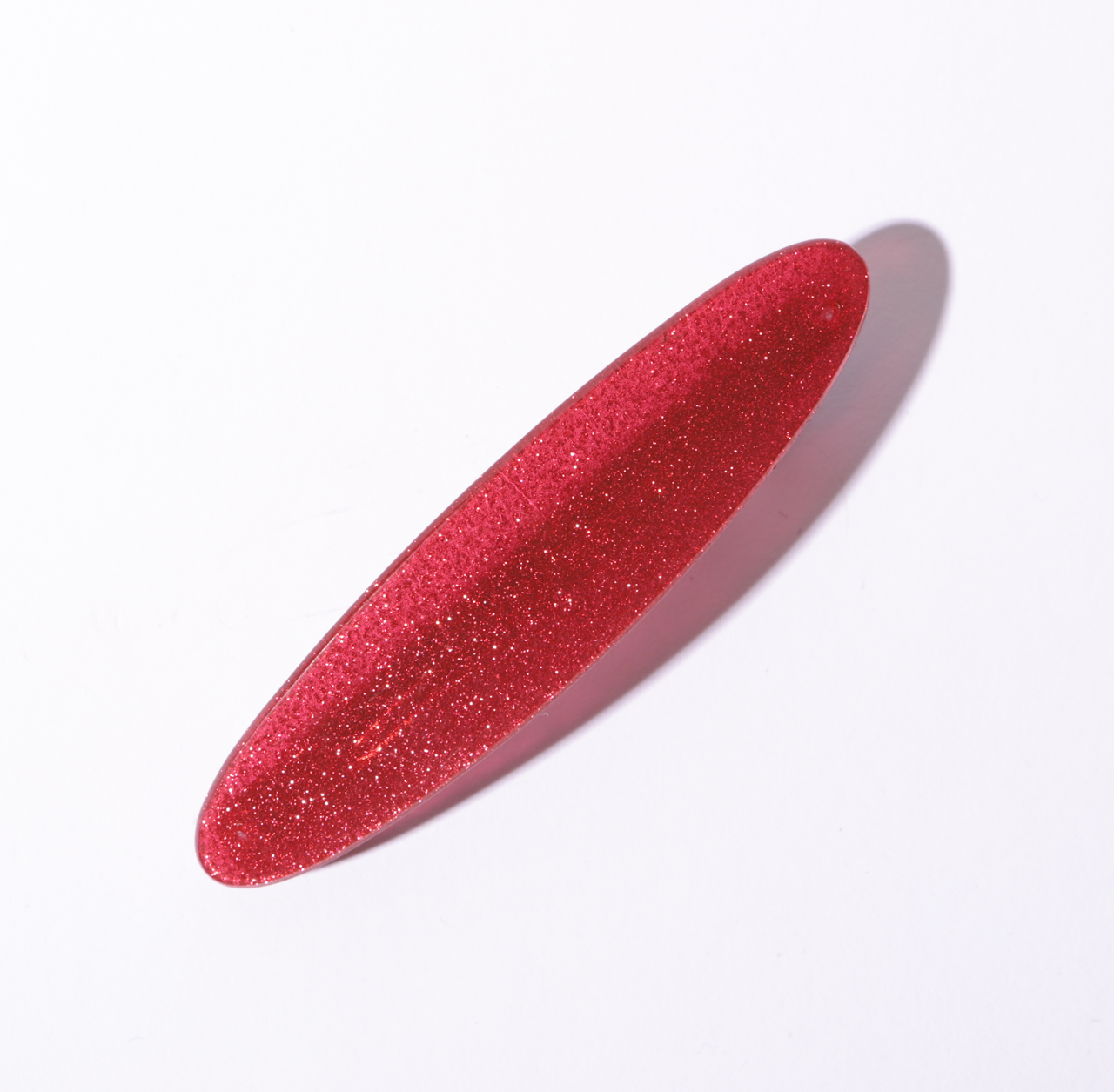 Presilha de cabelo glitter vermelha