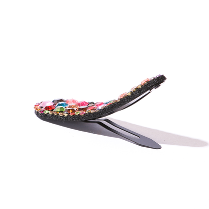 Presilha de cabelo tictac strass colorido