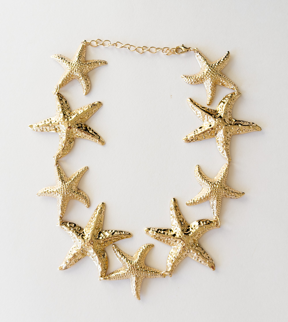 Colar Estrela do Mar Dourado