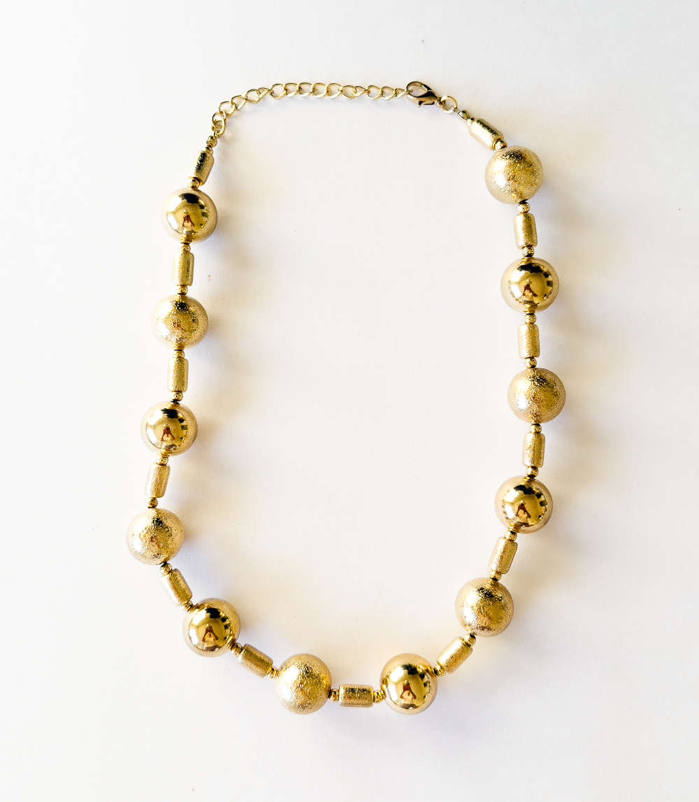 Colar Textura Dourado