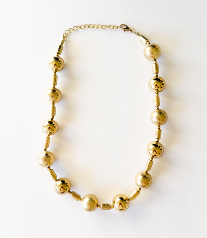 Colar Textura Dourado