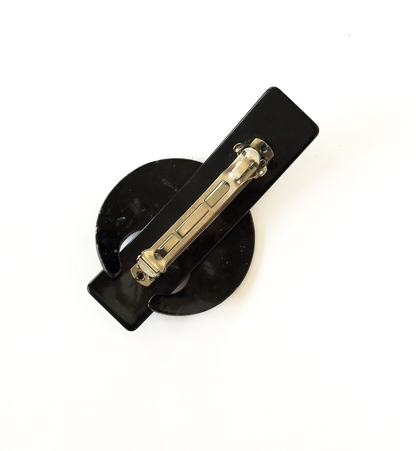 Presilha de cabelo cher preta com glitter