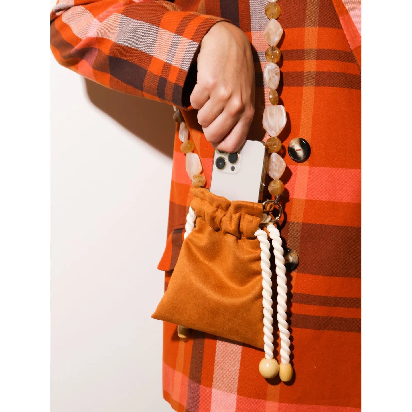Bolsa crossbody go.out caramelo