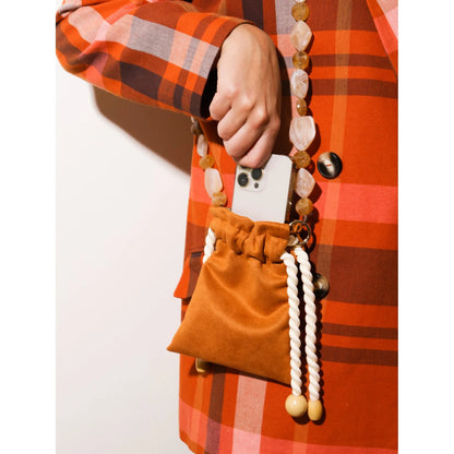 Bolsa crossbody go.out caramelo