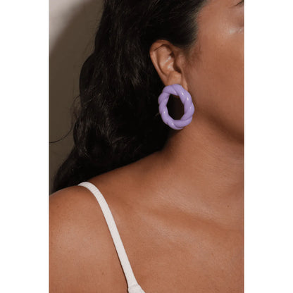 Brinco corda lilás