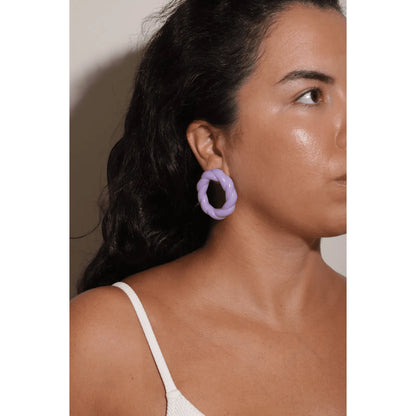 Brinco corda lilás