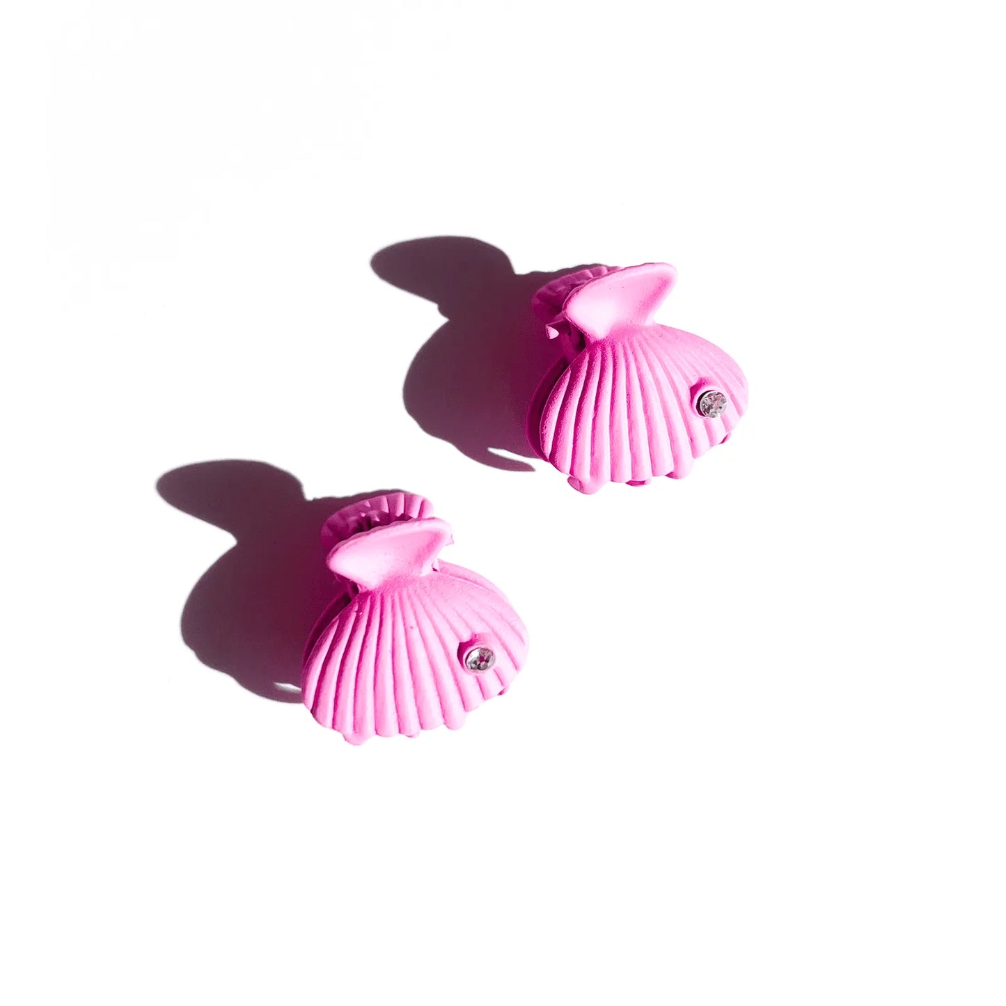 Conjunto de piranhas mini oceano concha rosa (2 unid.)