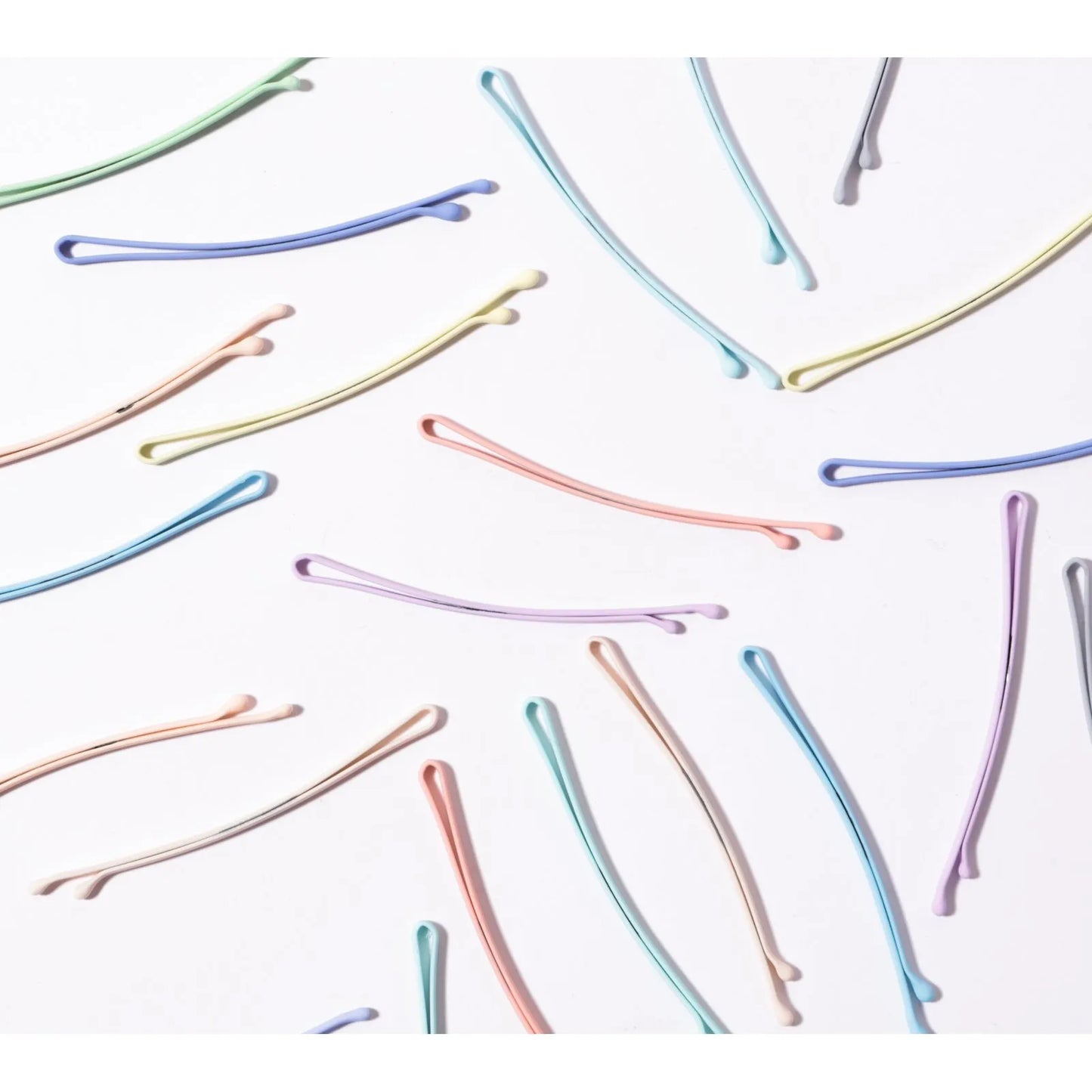 Grampo de cabelo basic rose e azul (4und.)