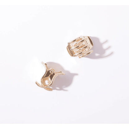 Piranha mini de metal dourado (2 und.)