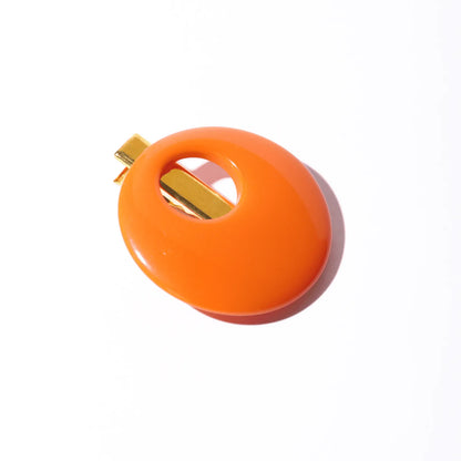 Presilha de cabelo 80's laranja