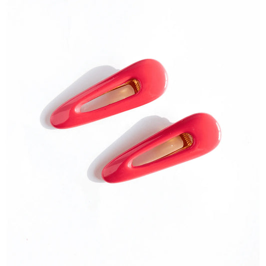 Presilha de cabelo bold goiaba (2 und.)