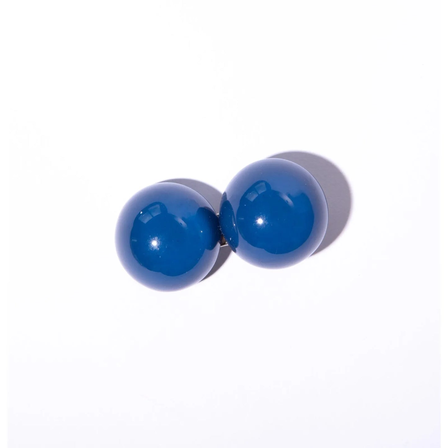 Presilha de cabelo esferas azul bic