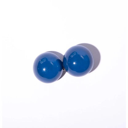 Presilha de cabelo esferas azul bic