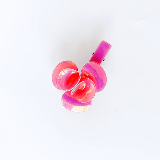 Presilha de cabelo orquídea rosa