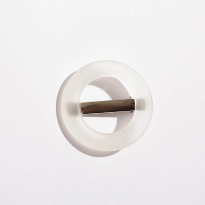 Presilha de cabelo suzana transparente fosca