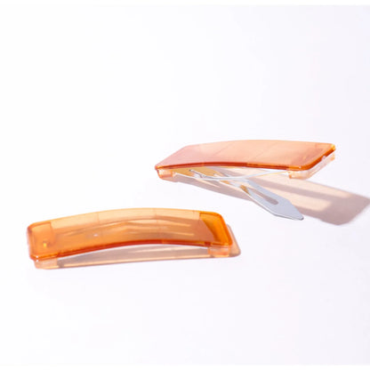 Presilha de cabelo tictac drops laranja (2und.)