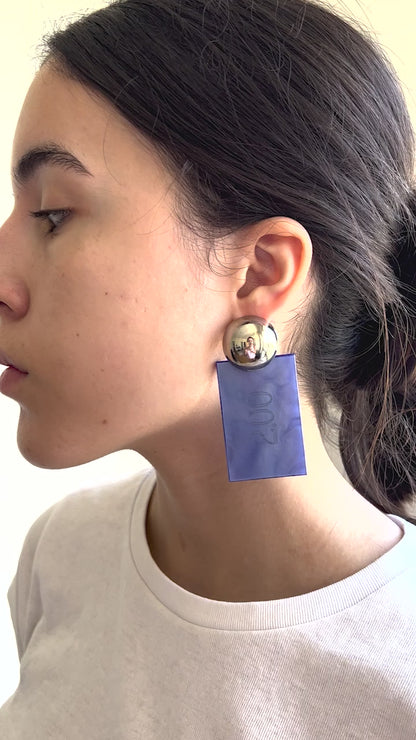 Brinco Aposta Prata e Azul