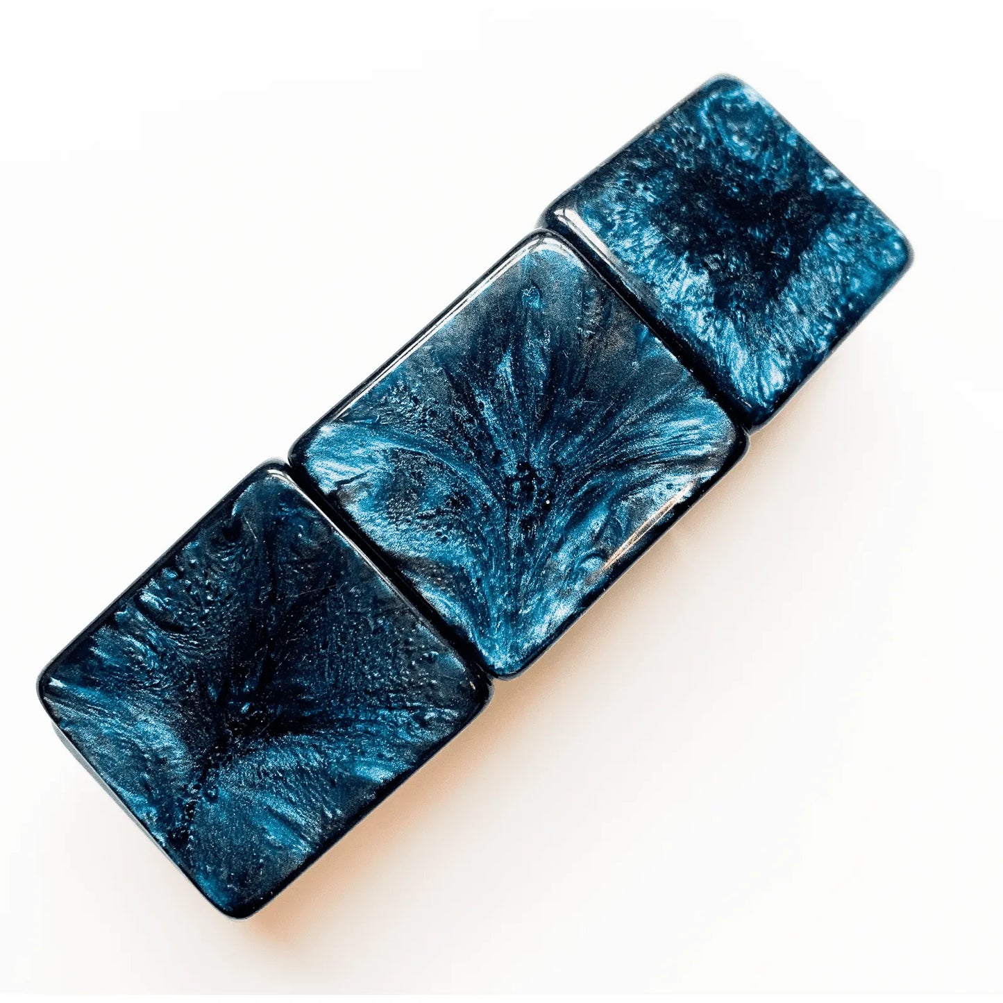 Pulseira Madrepérola retangular azul